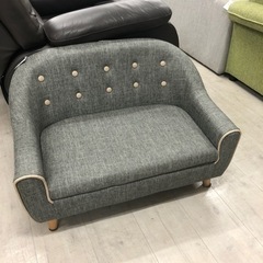 ミニソファ関家具グレー【トレファク堺福田店】
