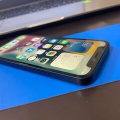 値下げ！！iPhone 12 mini 64GB AU版〇 送料無料　バッテリー85％　ブルー