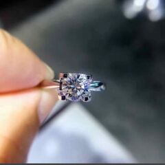 ≒j→→→m23-1番　ブリリアントカットダイヤモンドＣＺスクエアデザインリングRDXの画像