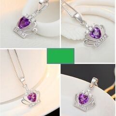 ➀j→→→m23-1番--刻印/アメジストＣＺクラウンペンダントの画像