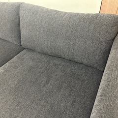 【新品未使用】2人掛けソファー&オットマンの画像