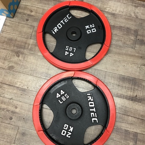 ☆売約済み iROTEC 20kg 2枚 44LBS バーベルプレート