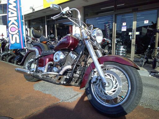 NO.5132 ドラッグスター４００クラシック 　ＶＨ０１Ｊ　Ｖツインエンジン　２ｉｎ１マフラー　アップハンドル　コブラシート　シーシーバー