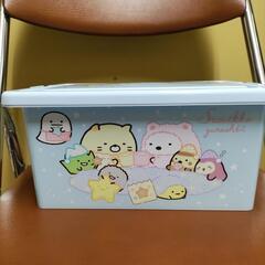 新古品☆【プライズ景品】収納箱  コンテナボックス  すみっコぐらし  青  ①の画像