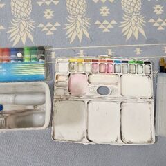 絵の具道具の画像