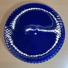 ガラス製ディナープレート（ディープブルー）～青の大皿～