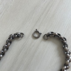 シルバープレートネックレス１８金ポイント付き
の画像