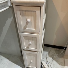 ナチュラルウッド　多目的引き出し　チェスト　収納　オフホワイト