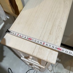 ナチュラルウッド　多目的引き出し　チェスト　収納　オフホワイトの画像