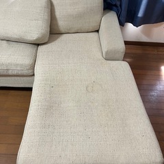 （受け渡し先決定）三人掛けソファーあげます　　0円の画像