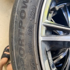 ホイールタイヤ4本セット. 225/40zr18の画像