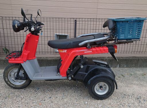 ホンダ　ジャイロX　2スト　側車付きオートバイ（軽）登録　三人乗り