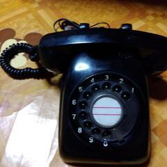 昭和アンティーク黒電話の画像