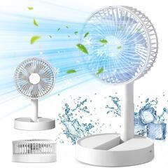 ✨未使用品✨卓上扇風機 小型 強力 折り畳み式 高さ調整可能 U...