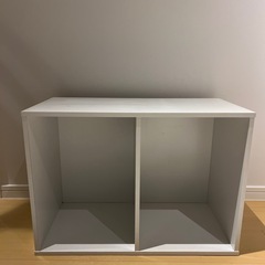 カラーボックス白　棚　の画像