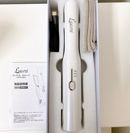 ★新品未使用★ コードレスへアアイロン コテ ストレートアイロン 充電式 5000mAh