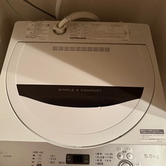 SHARP  洗濯機　ES-GE-5B