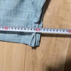 遮光カーテン　青　2枚セット　縦180cmの画像