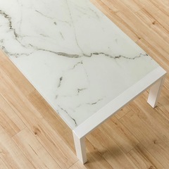 ニトリ センターテーブル CTエスペルト120 WH 大理石風ガラステーブル ニトリ センターテーブル CTエスペルト120 WH 大理石風ガラステーブル