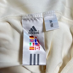 adidas アディダス トラックジャケット ジャージ 白 ホワイトの画像