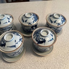 たち吉　茶碗蒸し　食器　5点セット