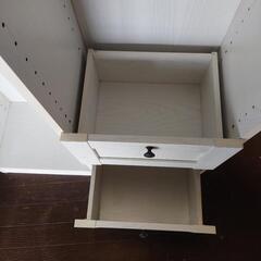 【ジャンク品】木製キャビネット 収納棚の画像