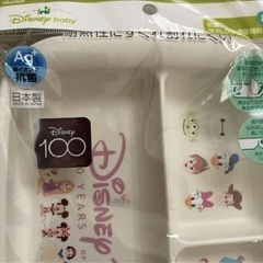 ディズニー100周年柄☆お皿にスプーン＆フォーク付きセットの画像