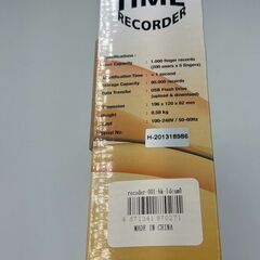 【2台保有】★新品未使用★　MRG 指紋認証 タイムレコーダー 自動集計 ICカード 勤怠管理 休憩 不正打刻防止 軽量 日本語説明書(CD)付の画像