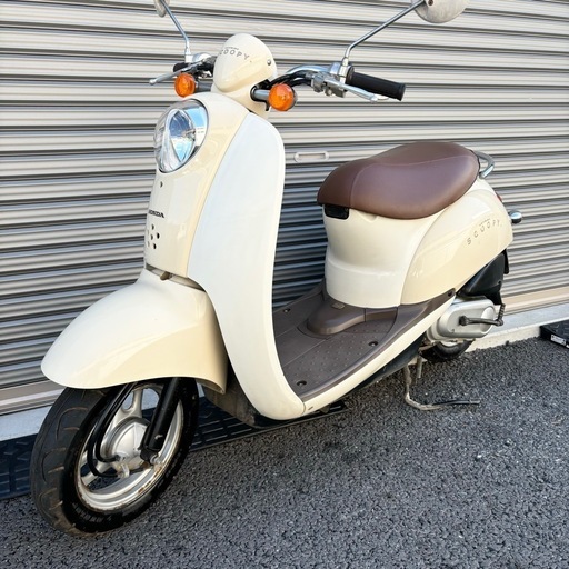 2911.お洒落可愛い　スクーピー　バッテリー、シート新品　千葉県柏市から　即日配送、自走引き取りも可能
