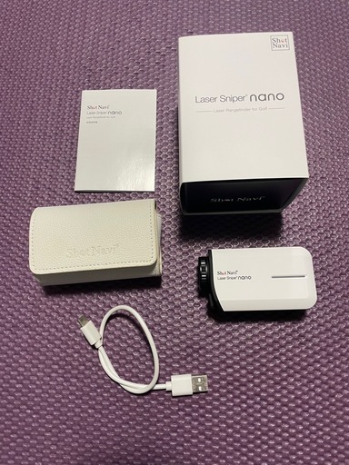 ゴルフ ShotNavi LASER SNIPER NANO WHITE
