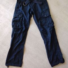 waist82／バギーパンツ×２点／黒：Ｈ＆Ｍ EUR33 裾上...