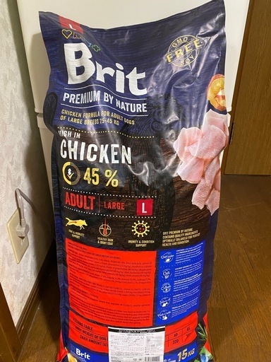 ブリット Brit プレミアムbyネイチャー アダルト L 15kg 成犬用 大粒 無添加