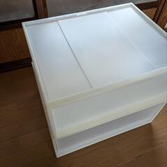 無印良品　衣装ケース2つの画像