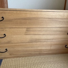 桐ダンス3段の画像