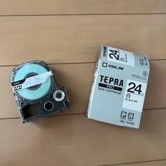 テプラ  24mm 白 