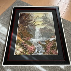 お値下げ❣️押し花アート　風景画　秋の風景　フレーム　インテリア