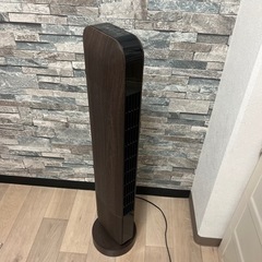 扇風機 おしゃれ スリム 木目調 【訳あり】の画像