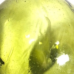 浮き玉 ガラス玉　大玉　直径約35cm レトロ 昭和の画像