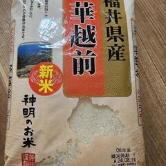 福井県産新米5キロ
