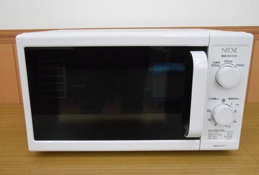 NEOVE 電子レンジ RMM-AT717-6WT 60Ｈz専用 2023年製