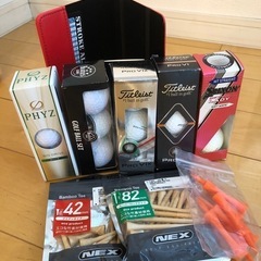 ゴルフボール、スコアカードホルダー（新品）の画像