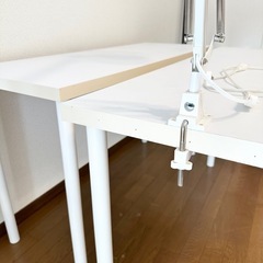 フリーテーブル デスク ライト×2つ込 単品不可 の画像