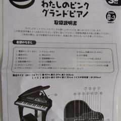 ブルーイン　グランド　ピアノ 説明書付き　700円の画像