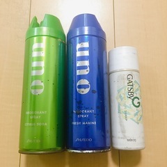 メンズ　制汗スプレー　残量半分程度×3本の画像