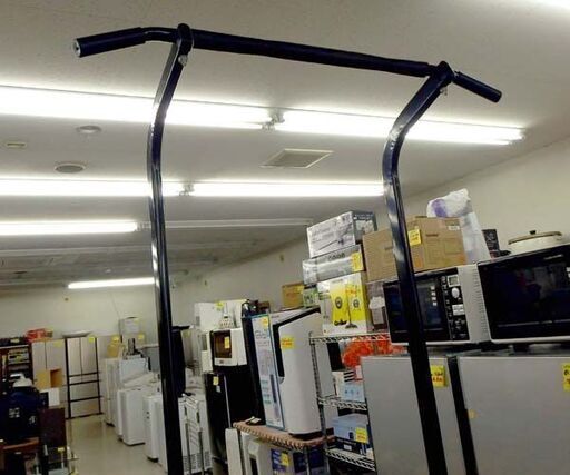 ぶら下がり健康器 高さ165～225cm 懸垂マシン 黒パイプ トレーニング フィットネス 筋トレ 札幌市北区屯田