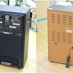 ジャンク COLUMBIA GP-K355 ホームカラオケ 8トラ 30巻 120曲付き ダブルカセットプレーヤー Wカセット DONDON 8TRACK コロムビア カラオケ機器 札幌市 清田区 平岡の画像