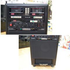 ジャンク COLUMBIA GP-K355 ホームカラオケ 8トラ 30巻 120曲付き ダブルカセットプレーヤー Wカセット DONDON 8TRACK コロムビア カラオケ機器 札幌市 清田区 平岡の画像