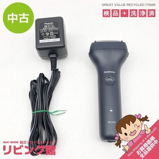 ss6701　パナソニック メンズシェーバー ES-RT1A ダークネイビー 3枚刃 Panasonic 充電式 電気シェーバ 濃紺 髭剃り 水洗いOK ウォッシャブル コードレス ひげ剃り 電気シェーバー 中古