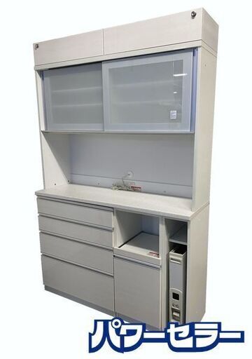 R246 国産高級 ユーアイ製 食器棚・レンジボード 幅89cm 未使用