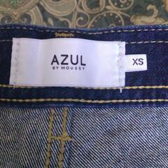 極美品アズールバイマジー ワイドデニムパンツ XS　ハイウエスト👖の画像